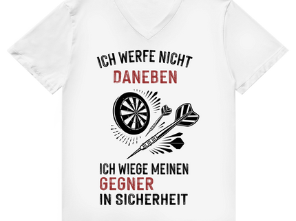 Herren Premium Bio V-Neck T-Shirt – Ich werfe nicht daneben ...