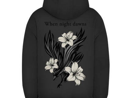 Unisex Oversize Hoodie – Rabe und Lilien