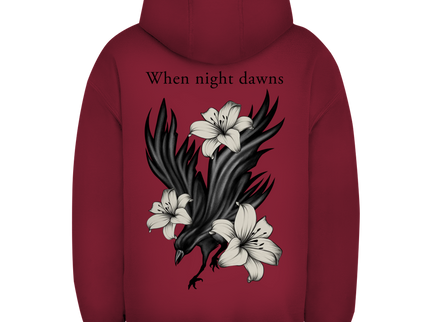 Unisex Oversize Hoodie – Rabe und Lilien