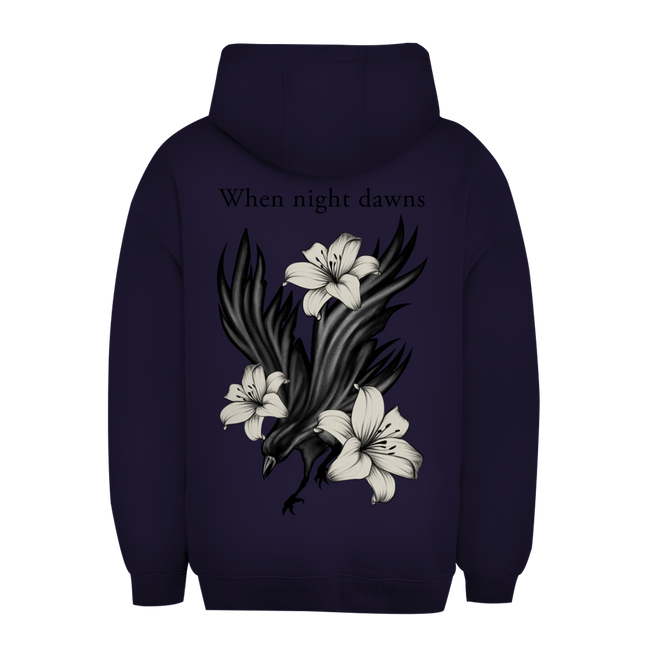 Unisex Oversize Hoodie – Rabe und Lilien