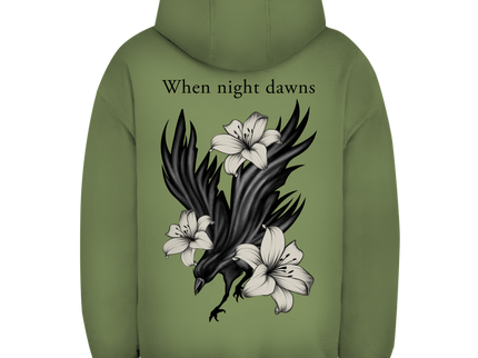 Unisex Oversize Hoodie – Rabe und Lilien