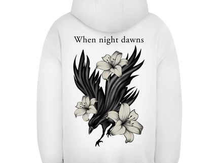 Unisex Oversize Hoodie – Rabe und Lilien