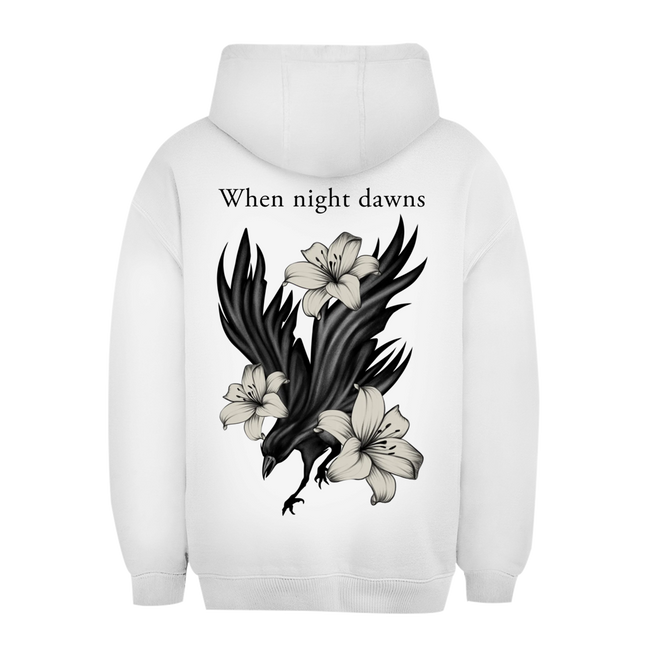 Unisex Oversize Hoodie – Rabe und Lilien