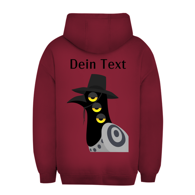 Unisex Oversize Hoodie – Dämonischer Vogel