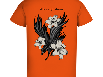 Herren Premium Bio T-Shirt – Rabe und Lilien