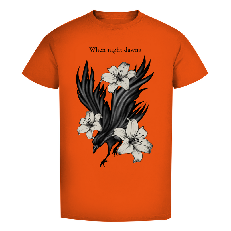 Herren Premium Bio T-Shirt – Rabe und Lilien