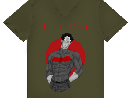 Herren Premium Bio V-Neck T-Shirt - Broken Hero 2