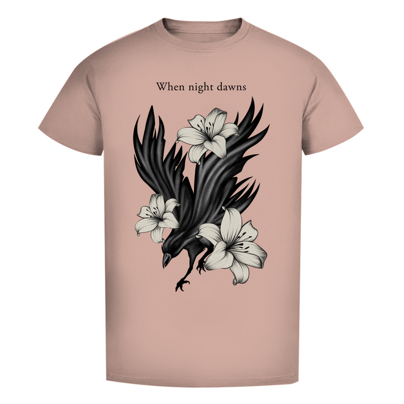 Herren Premium Bio T-Shirt – Rabe und Lilien