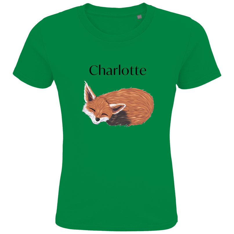 Kids Premium Bio T-Shirt – Schlafender Fuchs