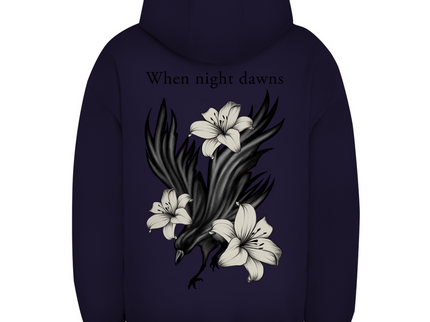 Unisex Oversize Hoodie – Rabe und Lilien