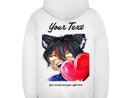 Unisex Oversize Hoodie – Herz Chibi