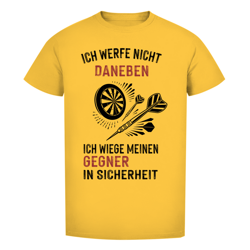 Herren Premium Bio T-Shirt – Ich werfe nicht daneben ...