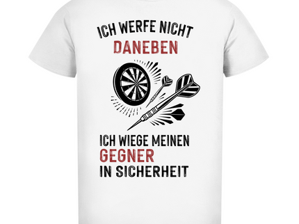 Herren Premium Bio T-Shirt – Ich werfe nicht daneben ...