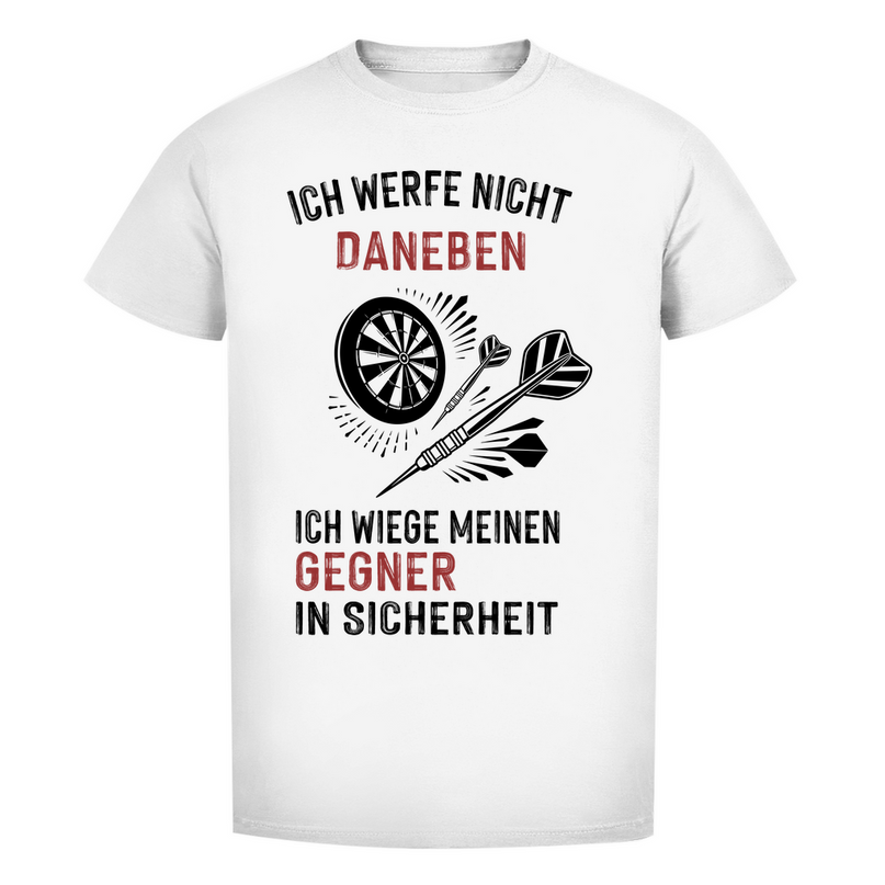 Herren Premium Bio T-Shirt – Ich werfe nicht daneben ...