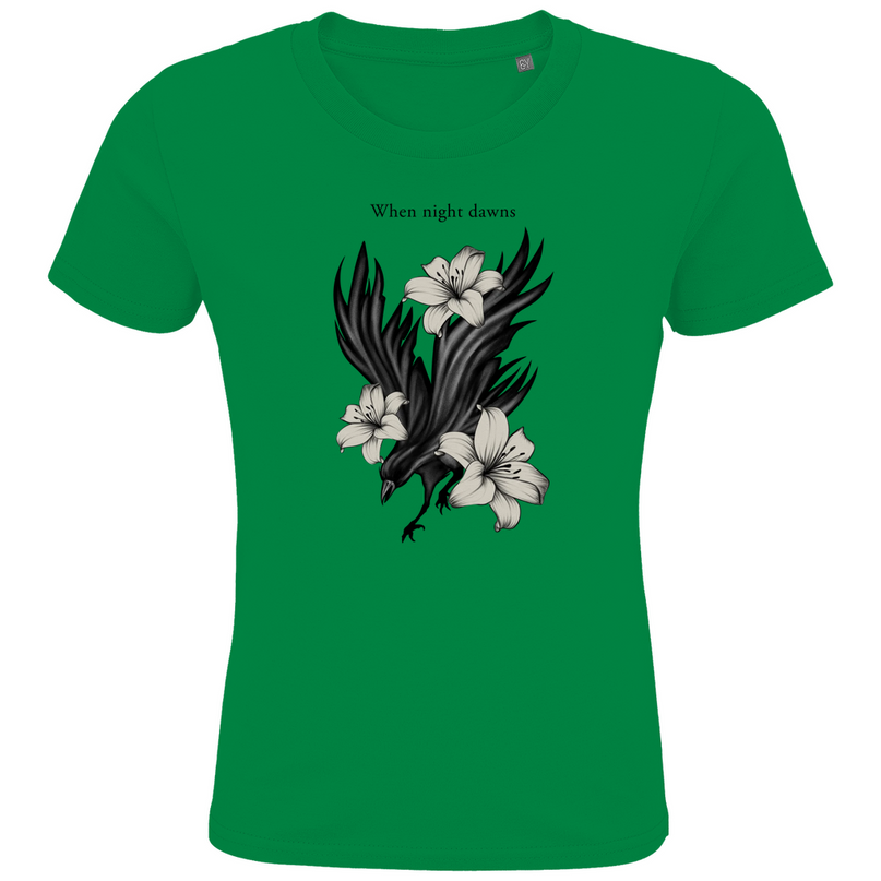 Kids Premium Bio T-Shirt – Rabe und Lilien