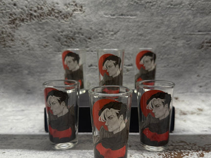 6er-Set Shotgläser „Broken Hero“