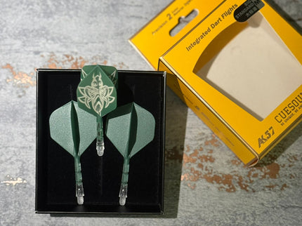 Cuesoul ROST T19 Grün/Transparent Standard - Dart Flights
