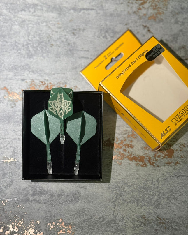 Cuesoul ROST T19 Grün/Transparent Standard - Dart Flights