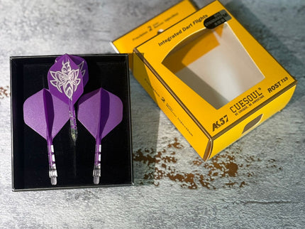 Cuesoul ROST T19 Lila/Transparent Standard - Dart Flights