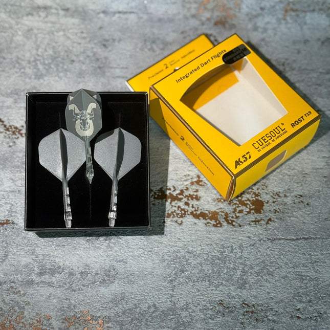 Cuesoul ROST T19 Grau/Transparent Standard - Dart Flights
