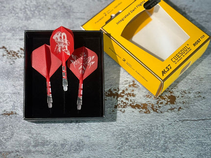 Cuesoul ROST T19 Rot/Transparent Standard - Dart Flights