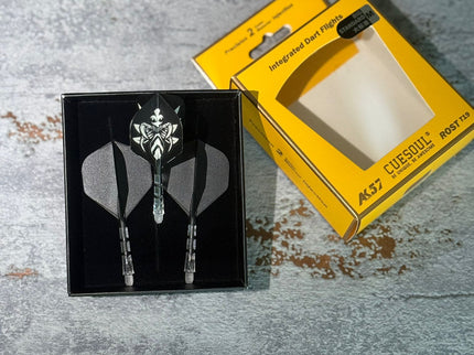 Cuesoul ROST T19 Schwarz/Transparent Standard - Dart Flights