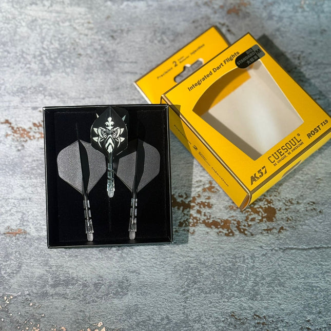 Cuesoul ROST T19 Schwarz/Transparent Standard - Dart Flights