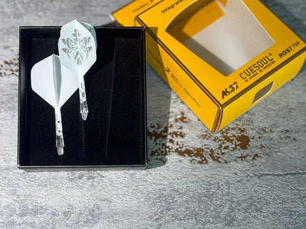 Cuesoul ROST T19 Weiß/Transparent Standard - Dart Flights
