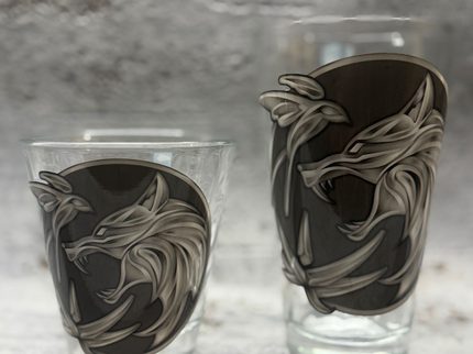 Leonardo Glas-Set – Wolfsemblem