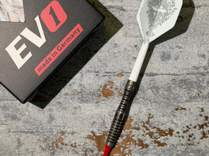Evolution Evo1 GEN2 Shaft/Flight System Standard No2 Weiß mit persönlicher Gravur
