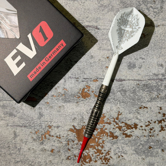Evolution Evo1 GEN2 Shaft/Flight System Standard No2 Weiß mit persönlicher Gravur