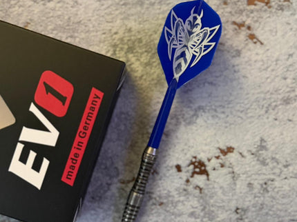 Evolution Evo1 GEN2 Shaft/Flight System Standard No2 Blau mit persönlicher Gravur