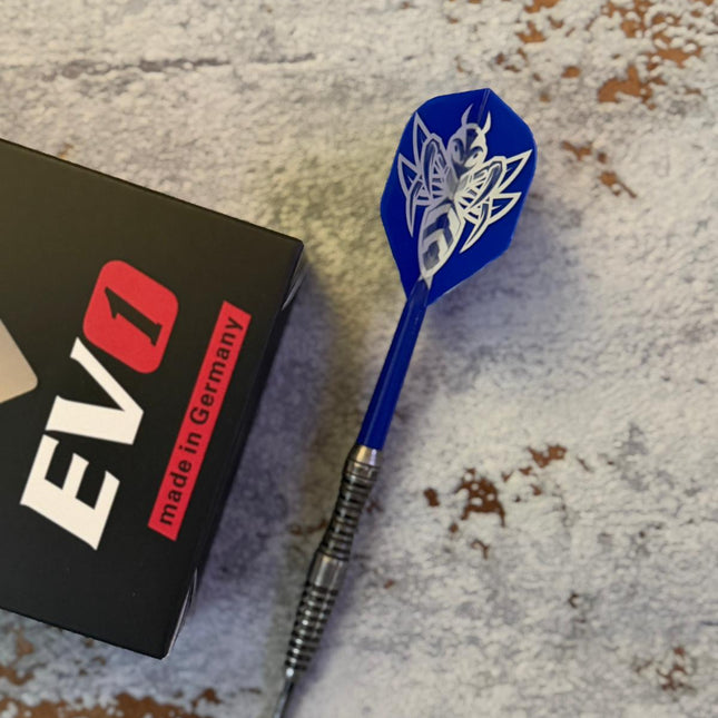 Evolution Evo1 GEN2 Shaft/Flight System Standard No2 Blau mit persönlicher Gravur