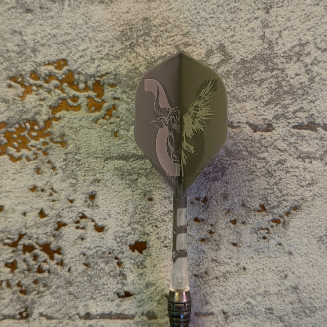 Cuesoul ROST T19 Grau/Transparent Standard - Dart Flights