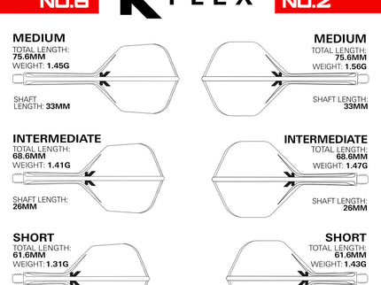 K-Flex Flights Schwarz mit persönlicher Gravur