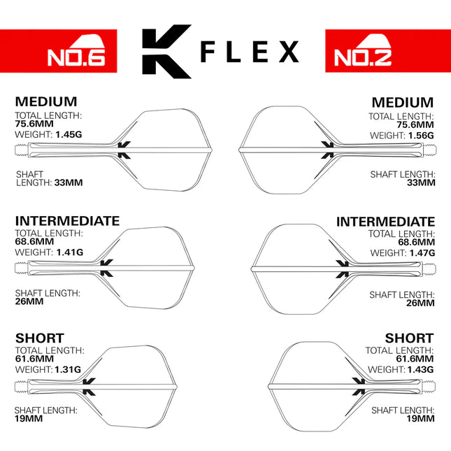 K-Flex Flights Schwarz mit persönlicher Gravur