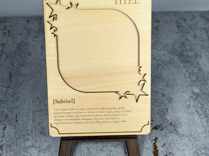 Custom Holzkarte Rahmentyp A