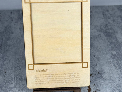 Custom Holzkarte Rahmentyp B