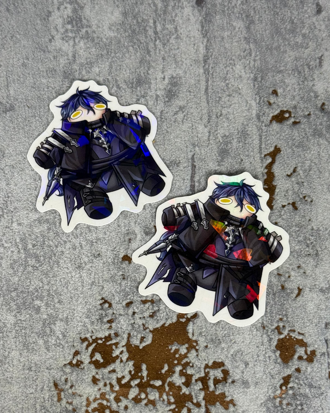 Flins(Rund) Holografischer Sticker