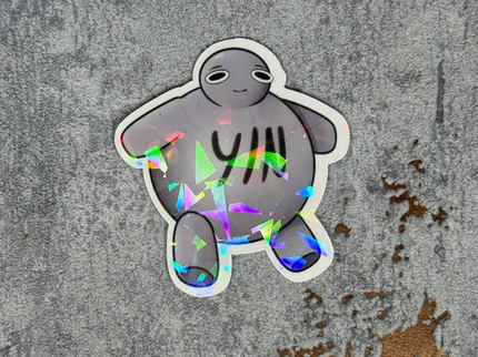Y/N(Rund) Holografischer Sticker