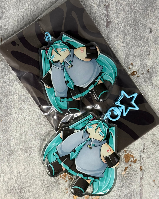 Miku(Rund) Acryl Schlüsselanhänger