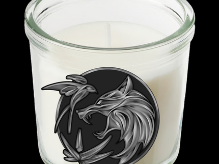 Duftkerze – Wolfsemblem  Vanille & Kokos  20 Std. Brenndauer