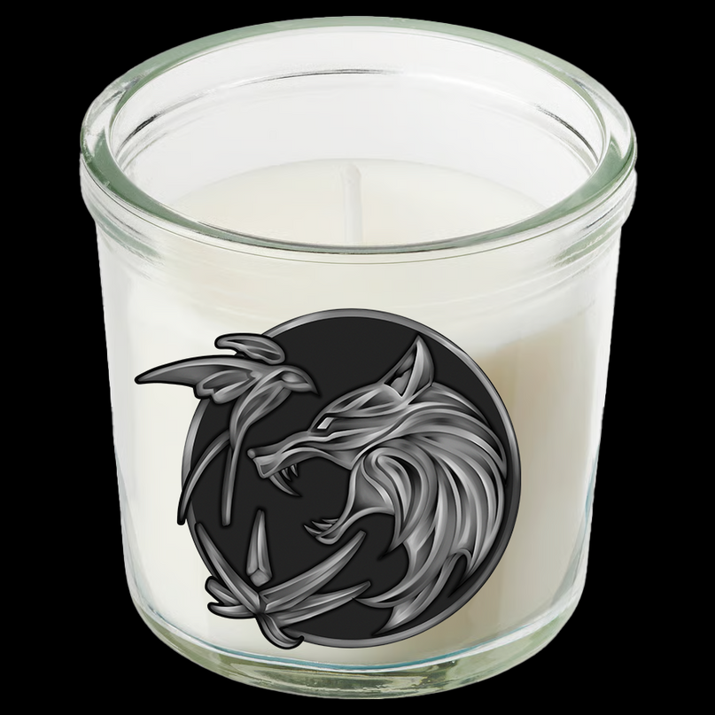 Duftkerze – Wolfsemblem  Vanille & Kokos  40 Std. Brenndauer