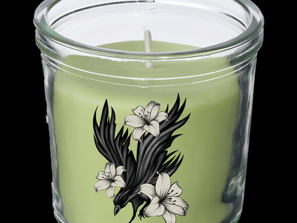 Duftkerze – Rabe & Lilie Grüner Apfel & Jasmin 20 Std. Brenndauer