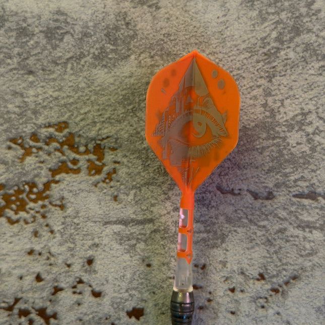 Cuesoul ROST T19 Orange/Transparent Standard - Dart Flights