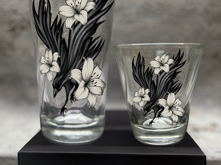 Leonardo Glas-Set – Rabe & Lilien