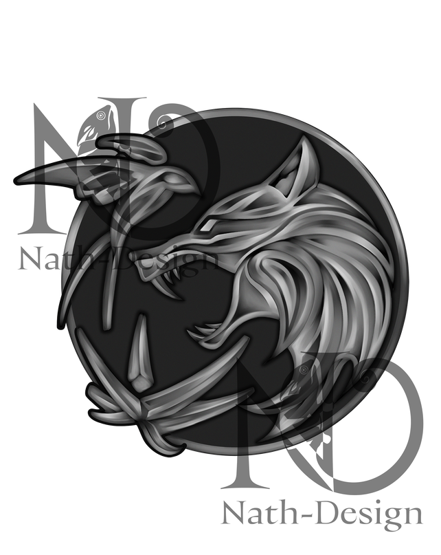 Leonardo Glas-Set – Wolfsemblem