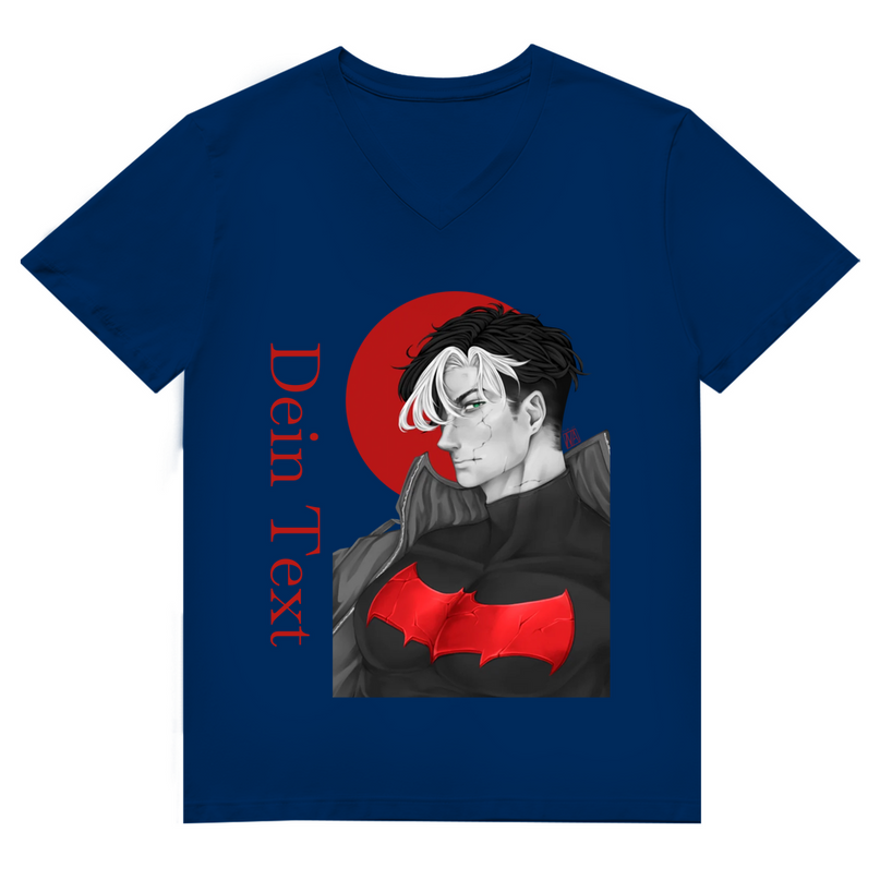 Herren Premium Bio V-Neck T-Shirt – Broken Hero