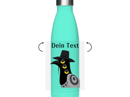 Edelstahl Thermoflasche – Dämonischer Vogel