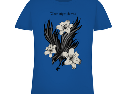 Damen Premium Bio T-Shirt – Rabe und Lilien